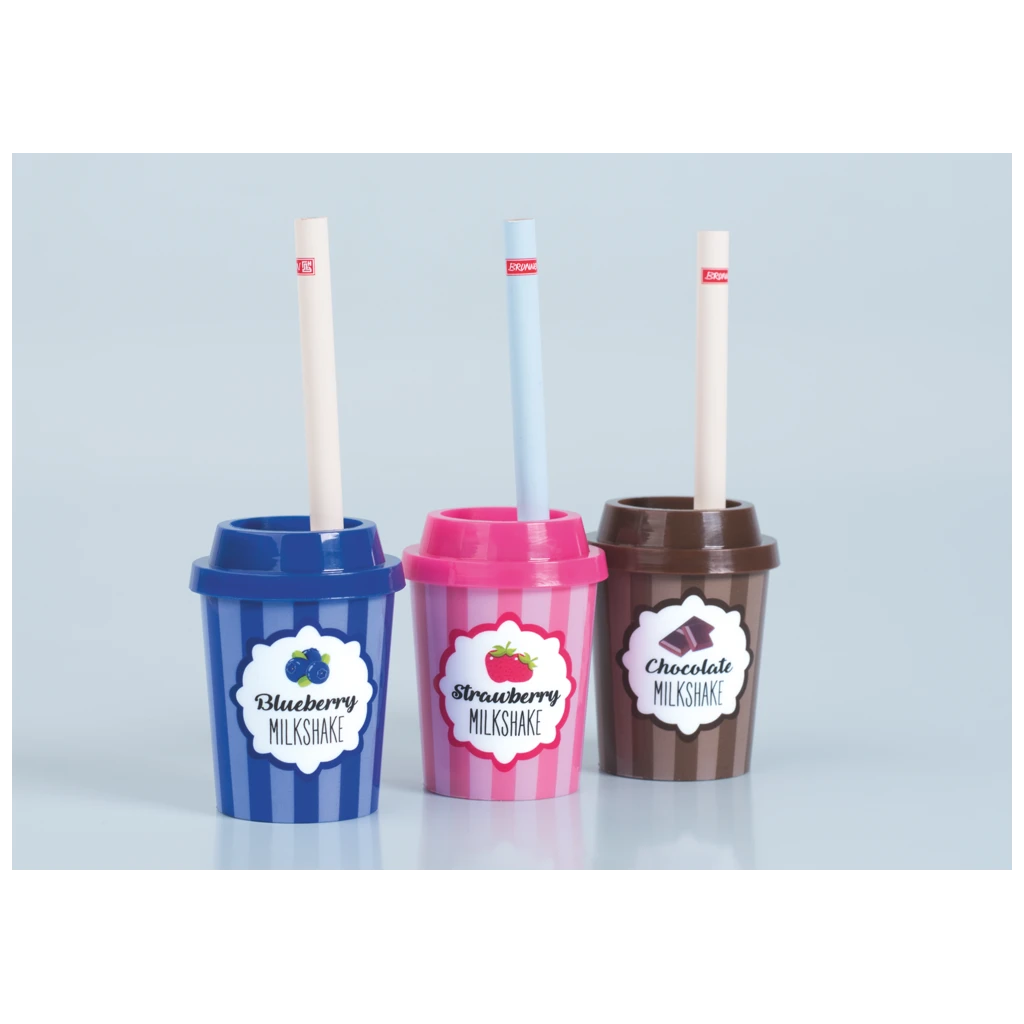 Dosenspitzer mit Bleistift „Milkshake“ | sortiert