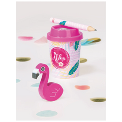 Dosenspitzer mit Bleistift und Radierer „Tropical“ | sortiert