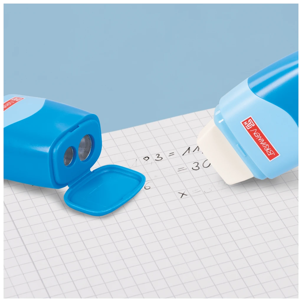 Dosenspitzer & Radierer Colour Code 2 in 1 | azur