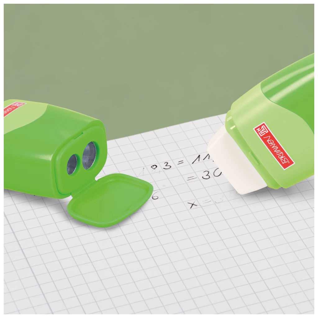 Dosenspitzer & Radierer Colour Code 2 in 1 | kiwi