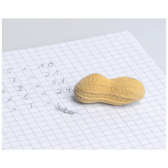 Radiergummi „Erdnuss“ 3D | hellbraun, 3 Stück