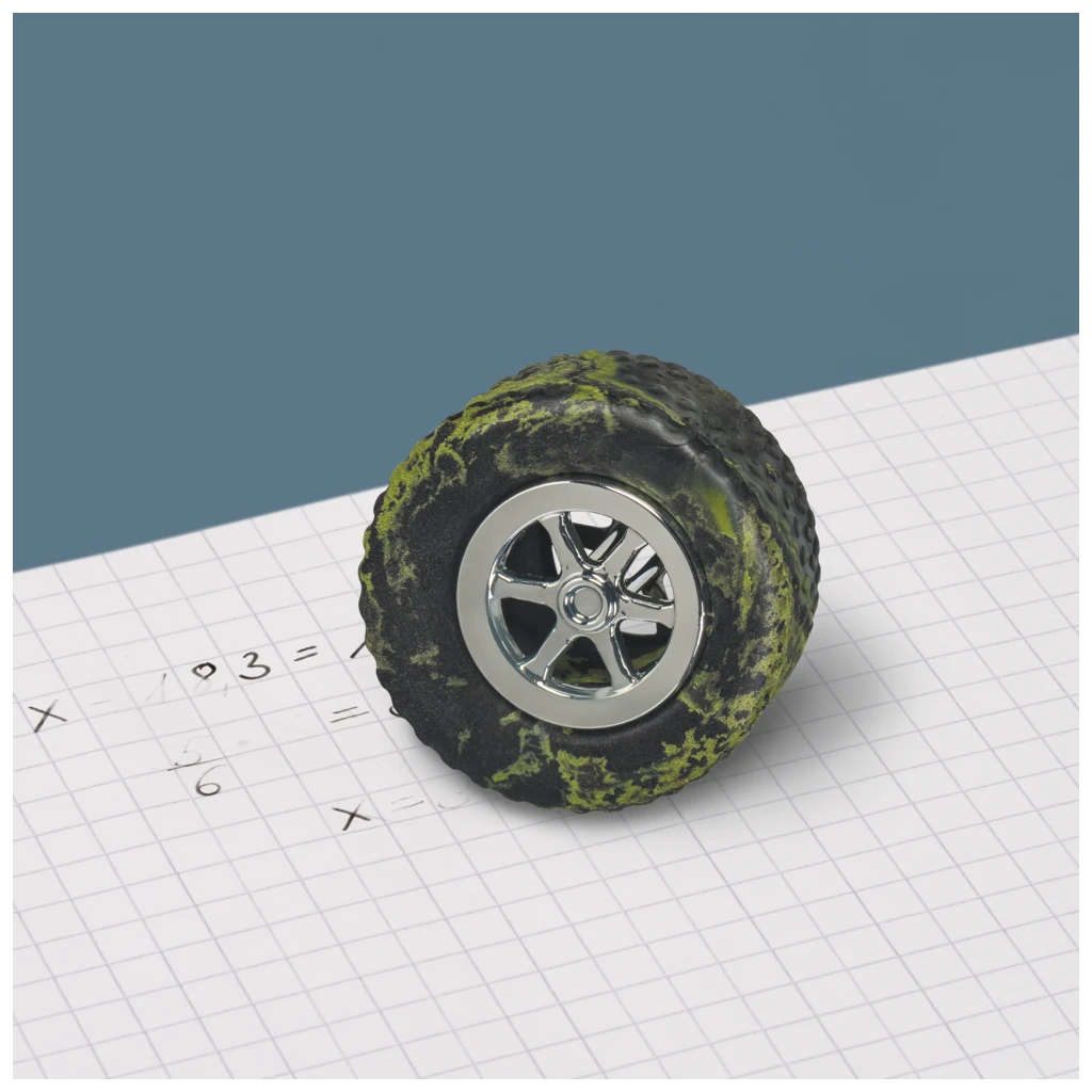 Radiergummi Fast Wheels 3D