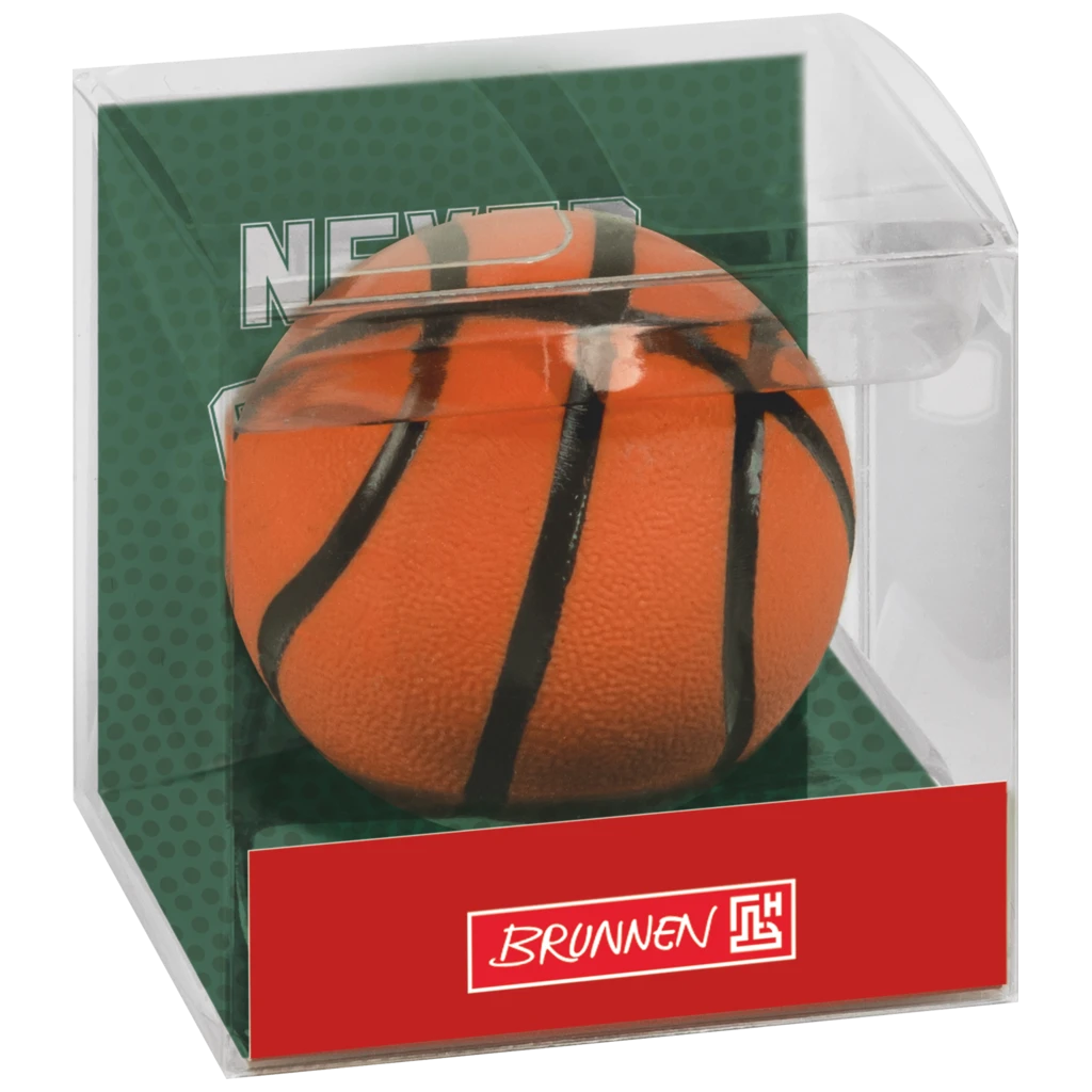 Radiergummi „Basketball“ Sporty Animals 3D | orange/schwarz