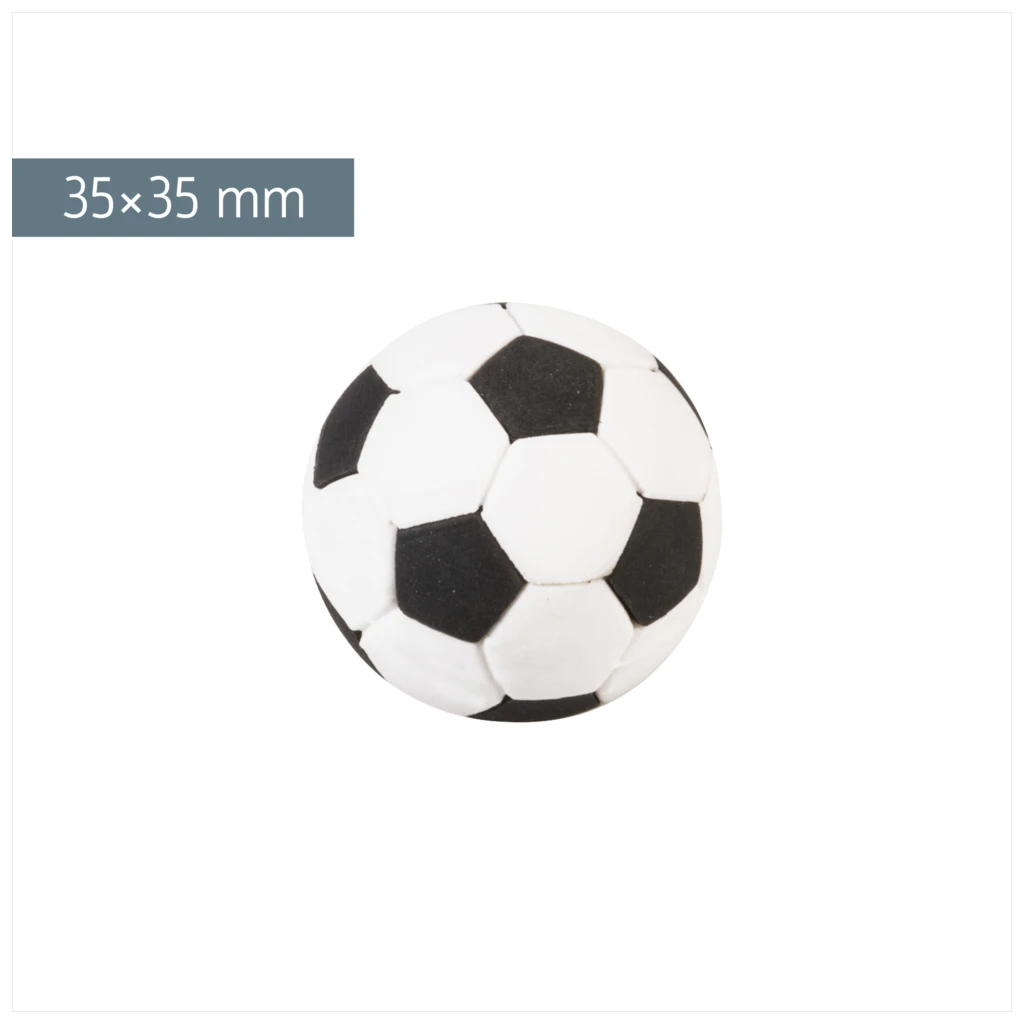 Radiergummi „Fußball“ 3D | weiß/schwarz