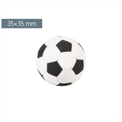 Radiergummi „Fußball“ 3D | weiß/schwarz