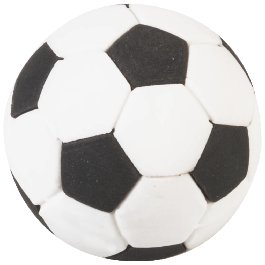 Radiergummi „Fußball“ 3D | weiß/schwarz