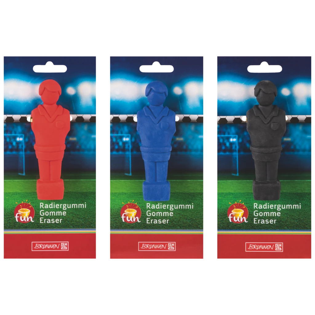 Radiergummi „Fußball International“ 3D Kicker | sortiert