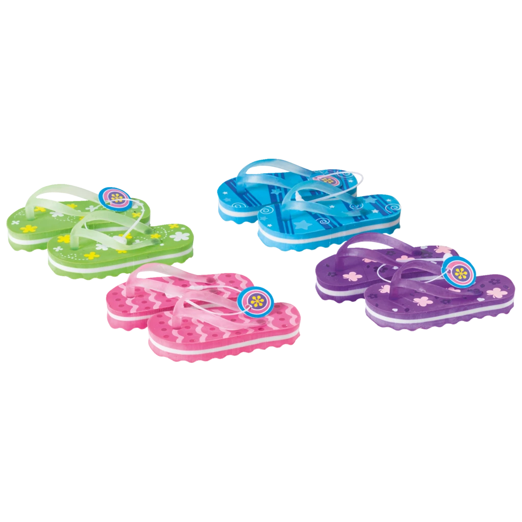 Radiergummi-Set „Flip-Flop“ 3D | sortiert, 2 Stück