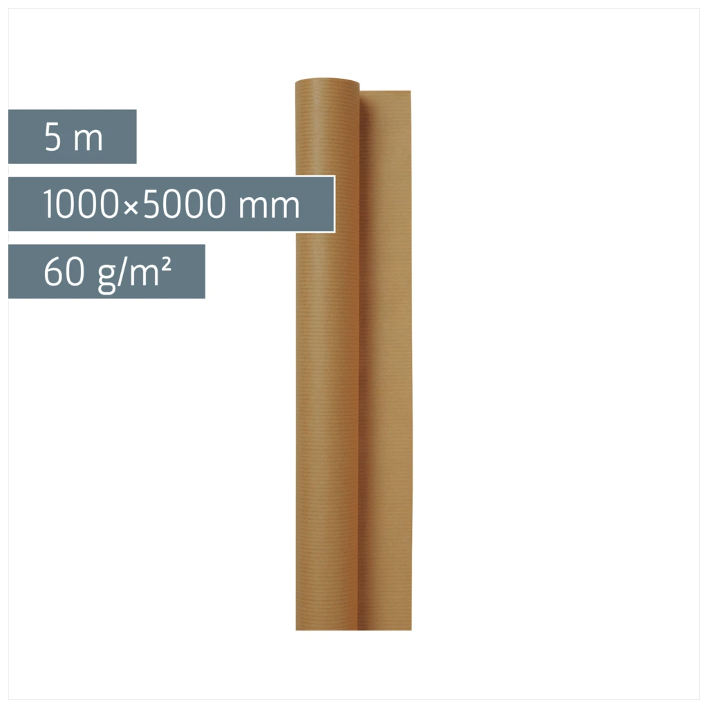 Packpapier | 100 cm × 5 m, 60 g/m², braun