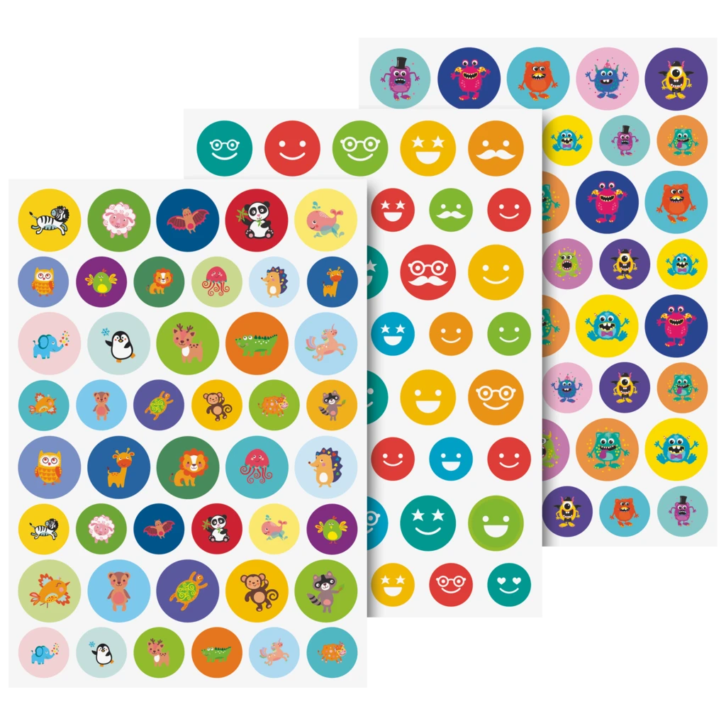 Stickerblock Belohnung „Mixed“ | A5, mehrfarbig, 6 Blatt