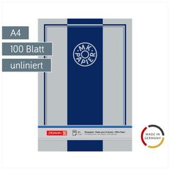 Büropapier MK-Papier | A4, Lineatur 20, 100 Blatt