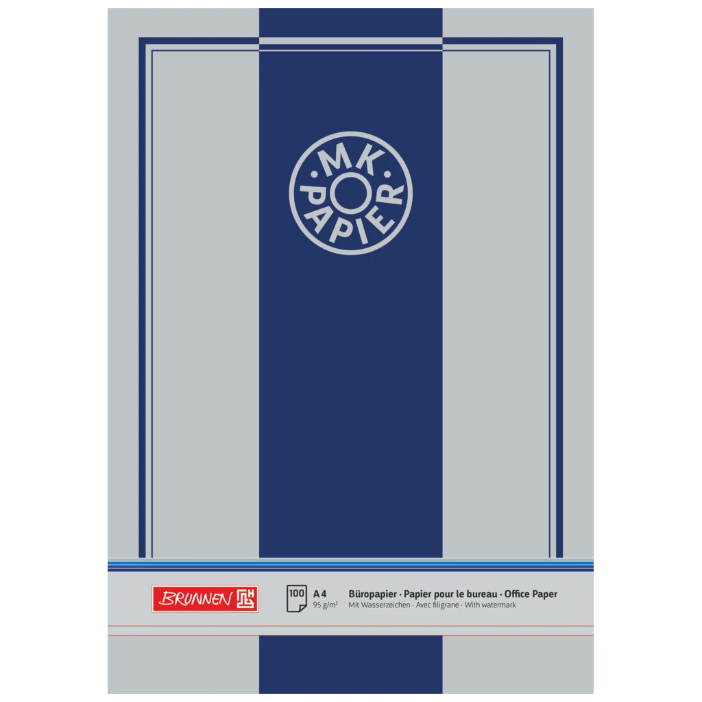Büropapier MK-Papier | A4, Lineatur 20, 100 Blatt
