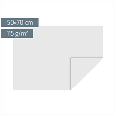 Transparentpapier | 50×70 cm, 115 g/m², weiß