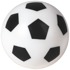 Gummiball „Fußball“ | weiß/schwarz