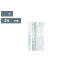 Bucheinbandfolie | 450 mm × 1 m, selbstklebend, transparent