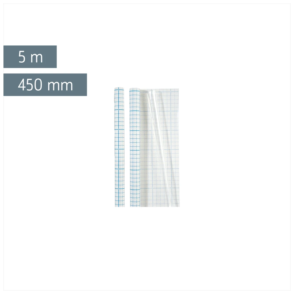 Bucheinbandfolie | 450 mm × 5 m, selbstklebend, transparent