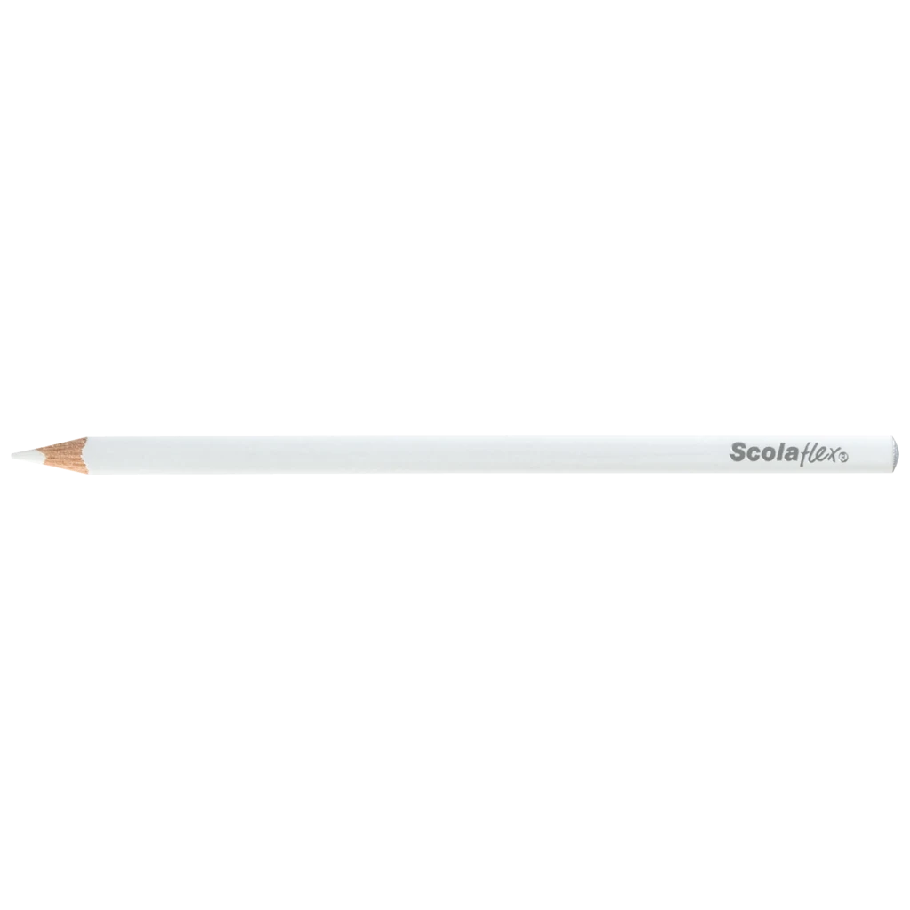 Schreibstift Scolaflex | 3-kantig, weiß