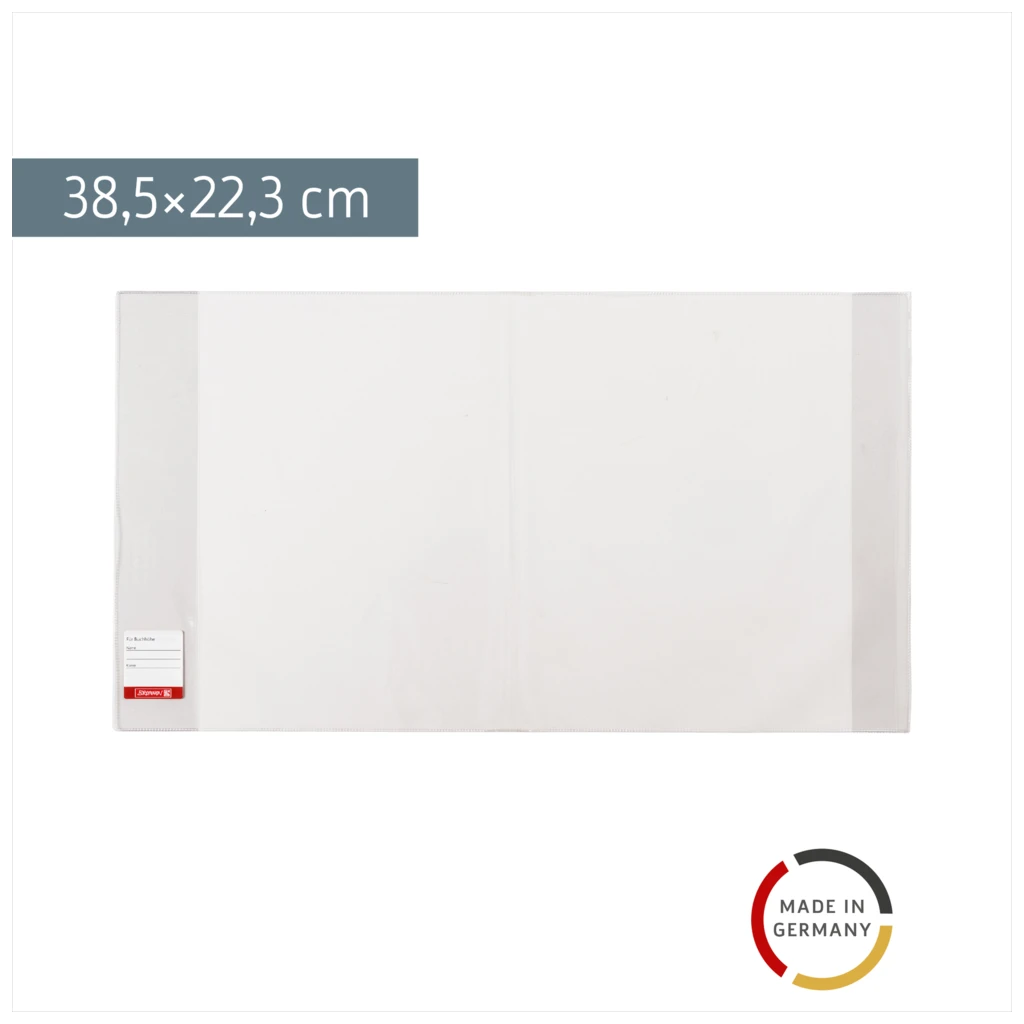 Buchschoner | 22×38,5 cm, stabile Folie, PVC, glasklar
