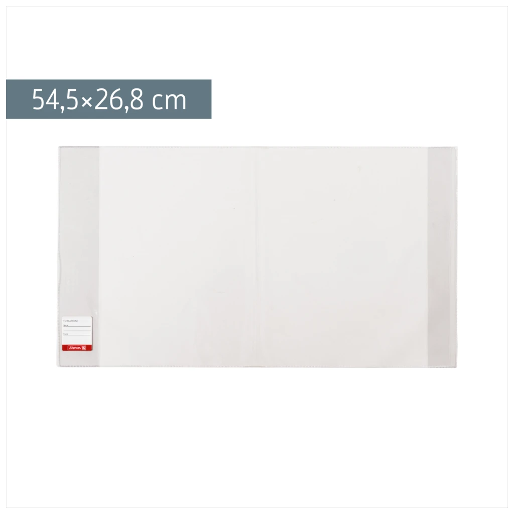 Buchschoner | 26,5×54,5 cm, stabile Folie, PVC, glasklar