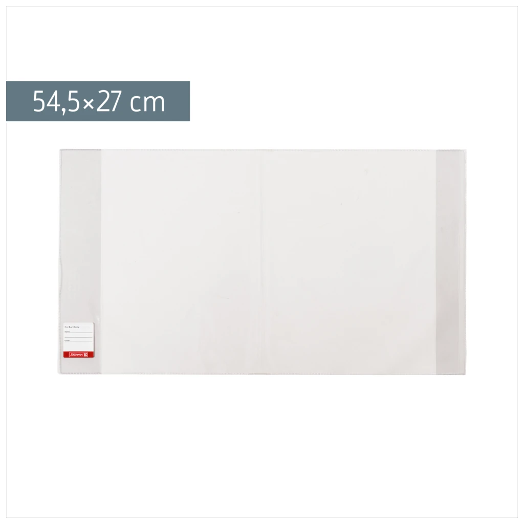 Buchschoner | 26,7×54,5 cm, stabile Folie, PVC, glasklar