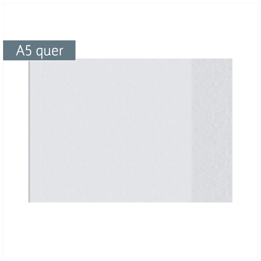 Hefthülle | A5 quer, transparent