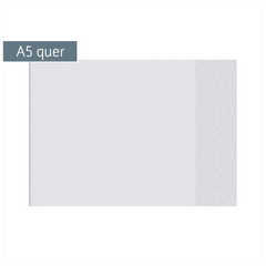 Hefthülle | A5 quer, transparent