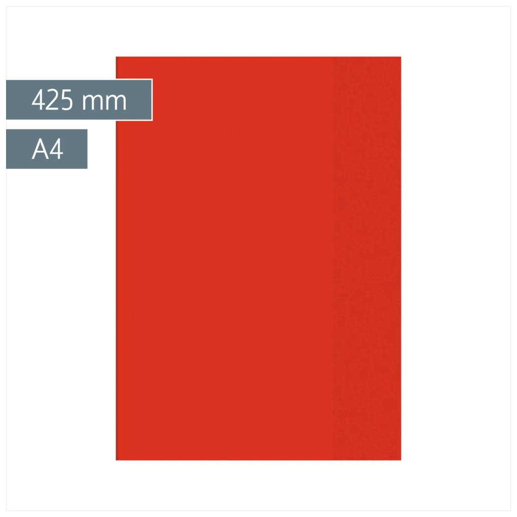 Hefthülle | 425 mm, A4, rot