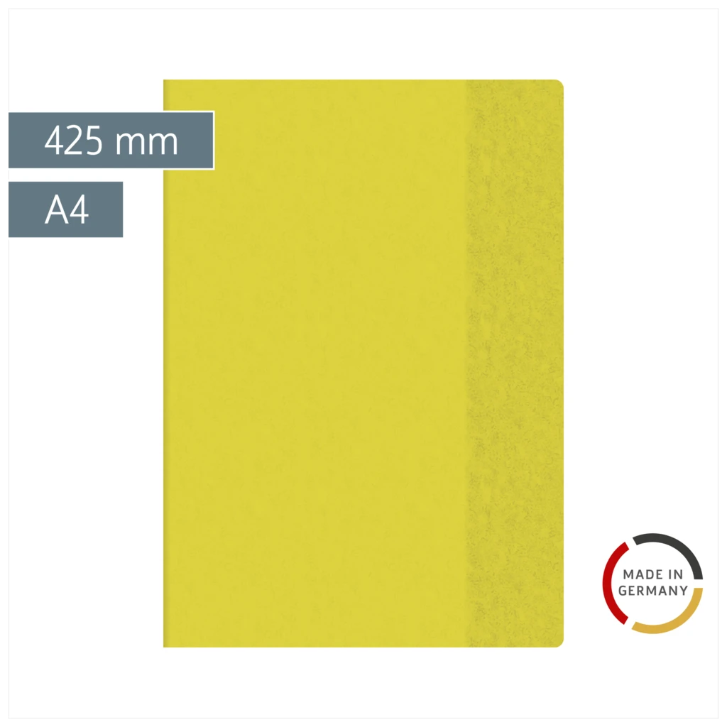 Hefthülle | 425 mm, A4, gelb