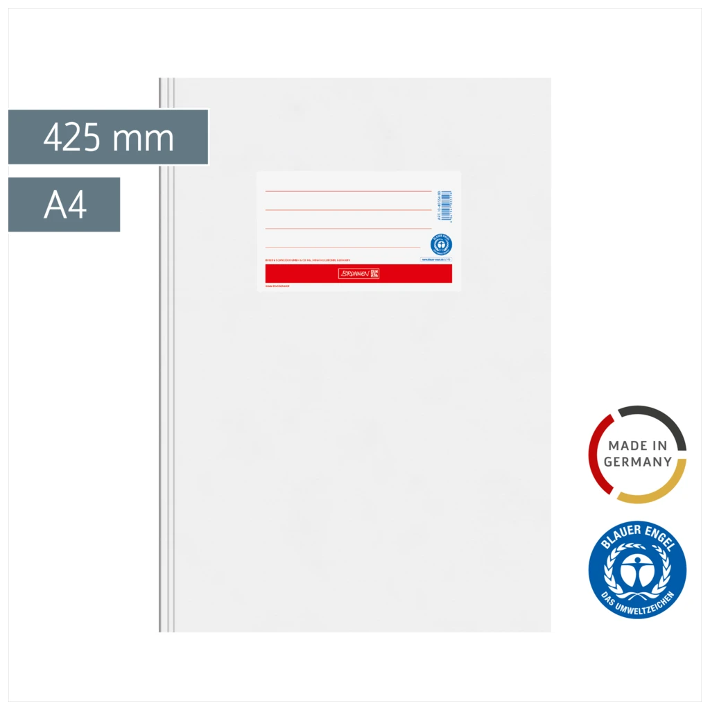 Hefthülle Premium | 425 mm, A4, weiß