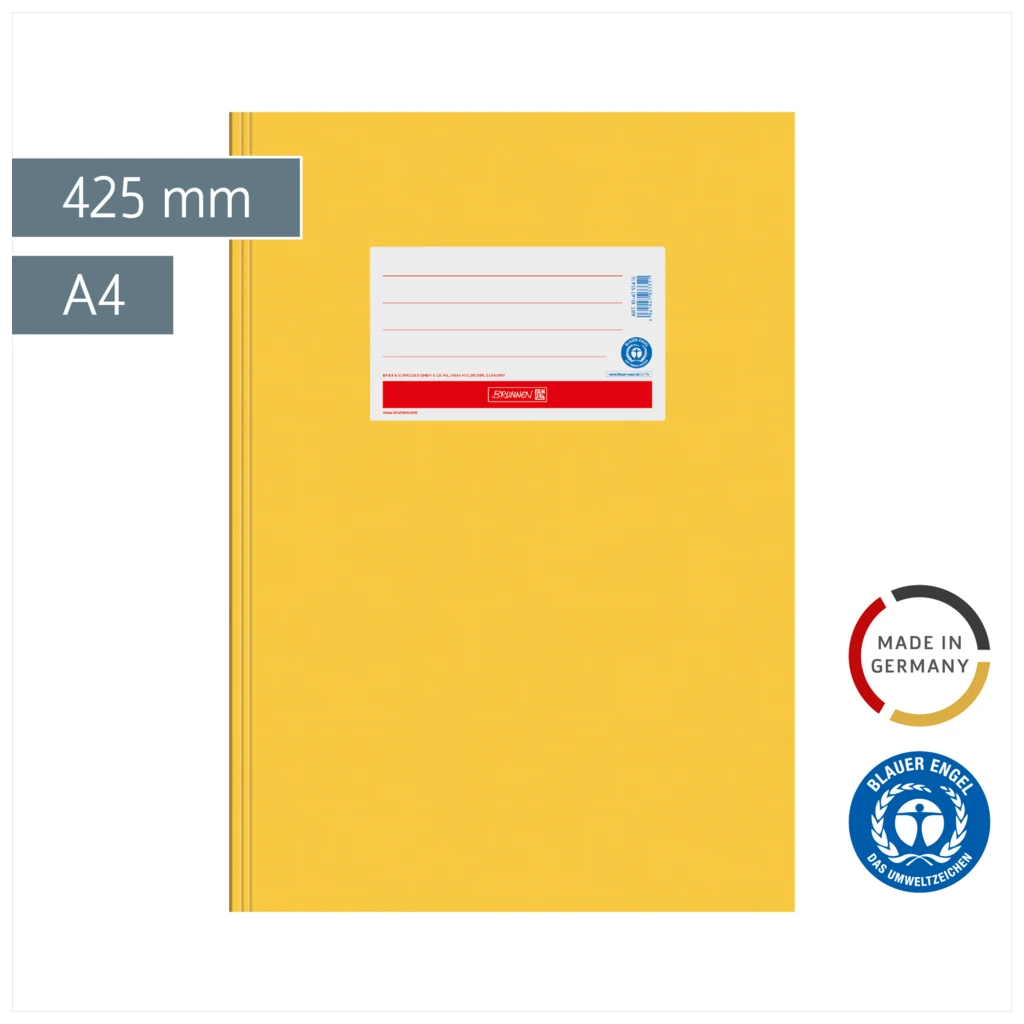 Hefthülle Premium | 425 mm, A4, goldgelb