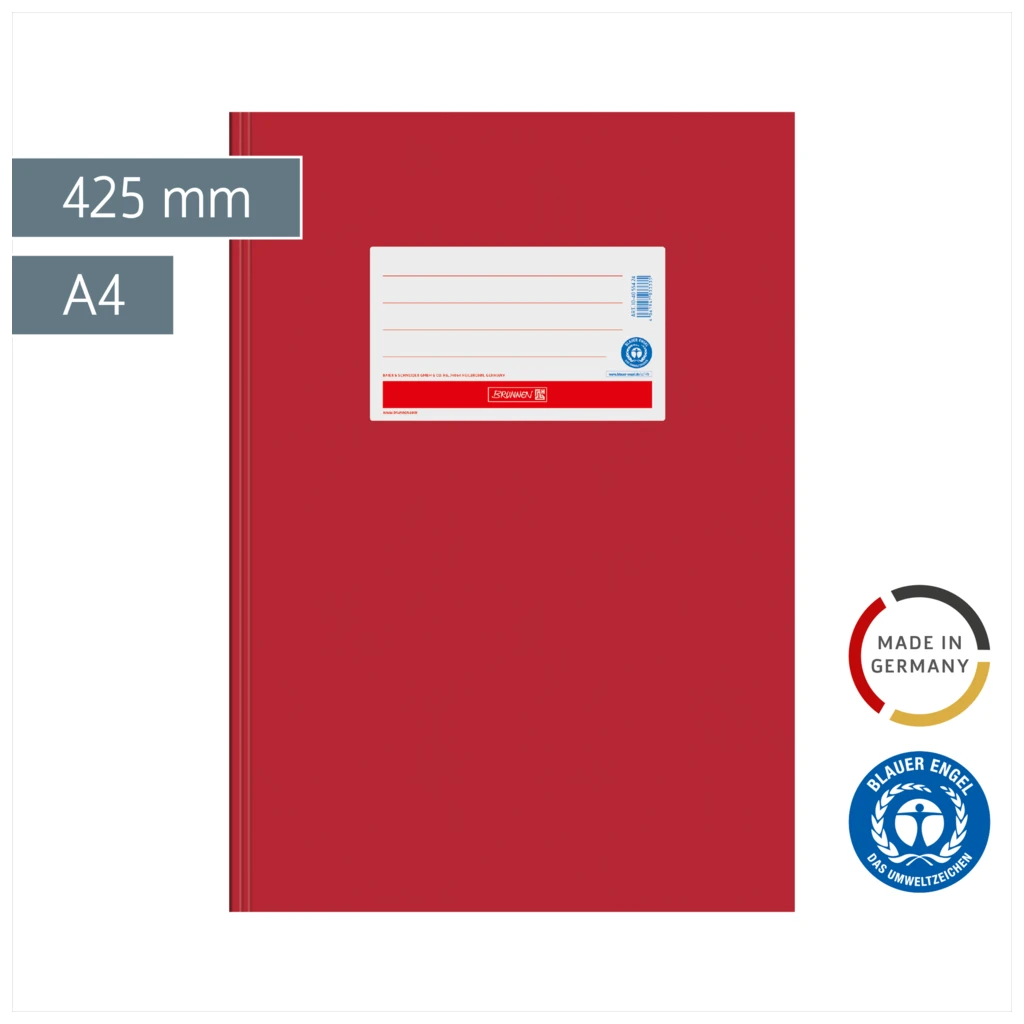 Hefthülle Premium | 425 mm, A4, hochrot