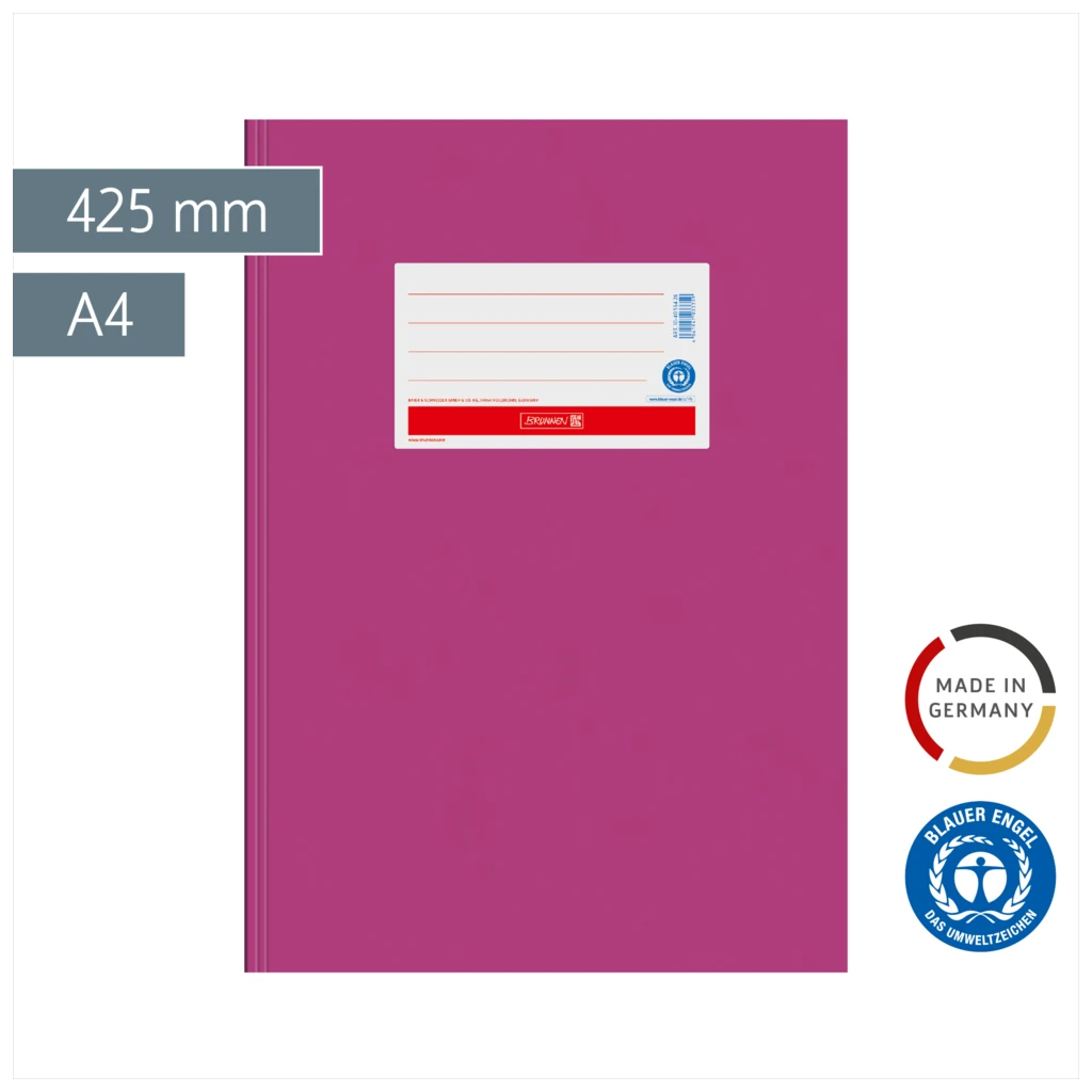 Hefthülle Premium | 425 mm, A4, pink