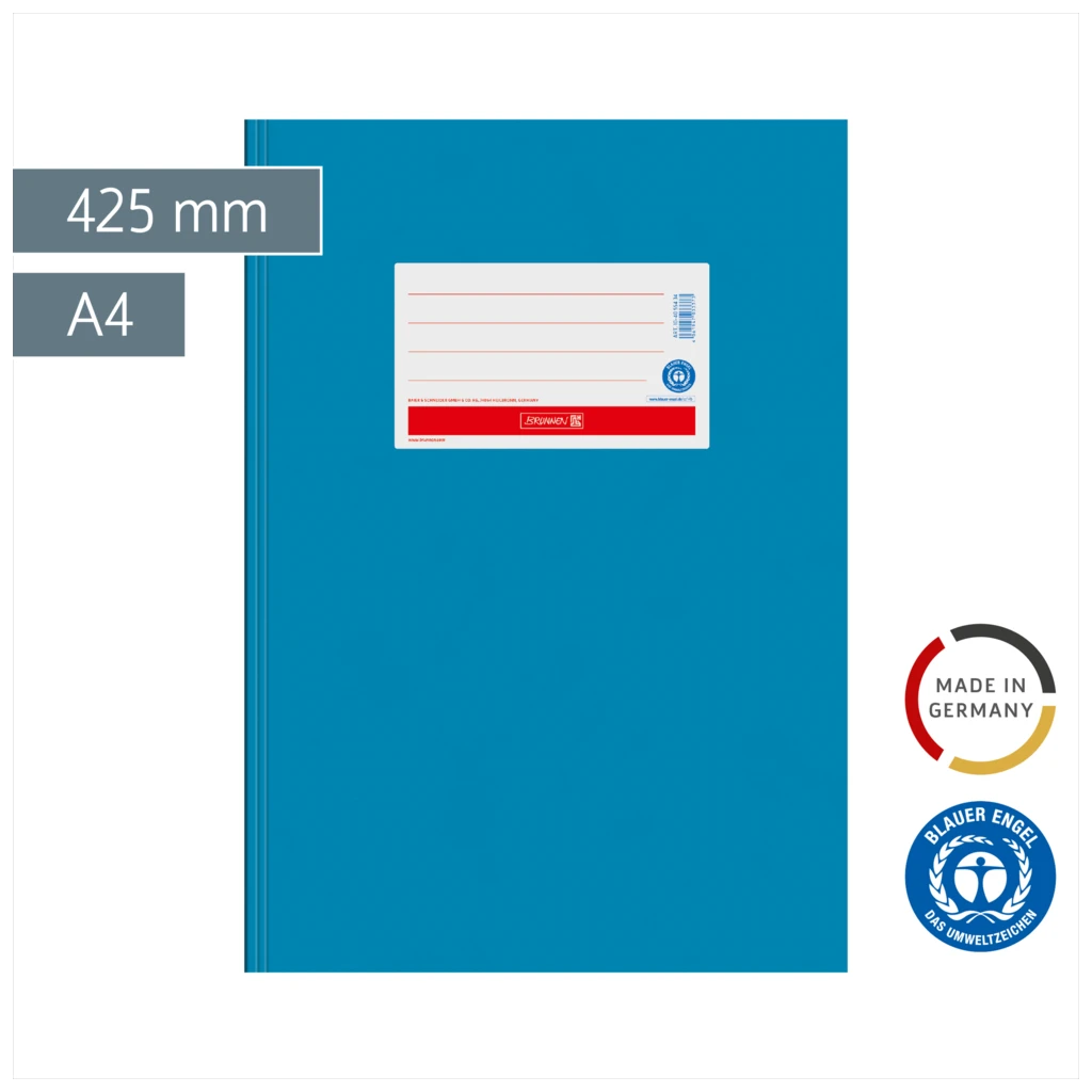 Hefthülle Premium | 425 mm, A4, mittelblau
