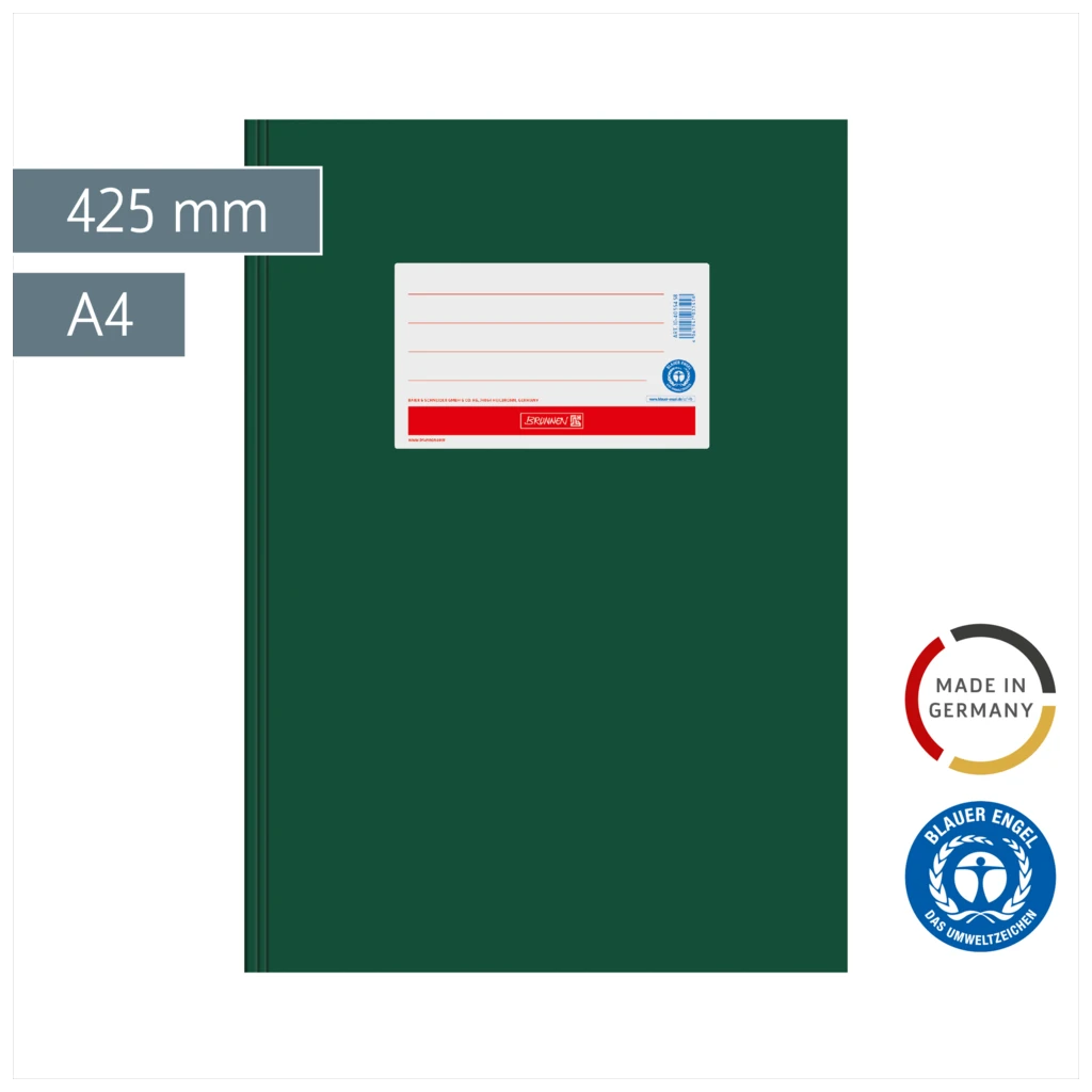 Hefthülle Premium | 425 mm, A4, dunkelgrün