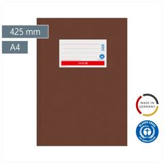 Hefthülle Premium | 425 mm, A4, braun