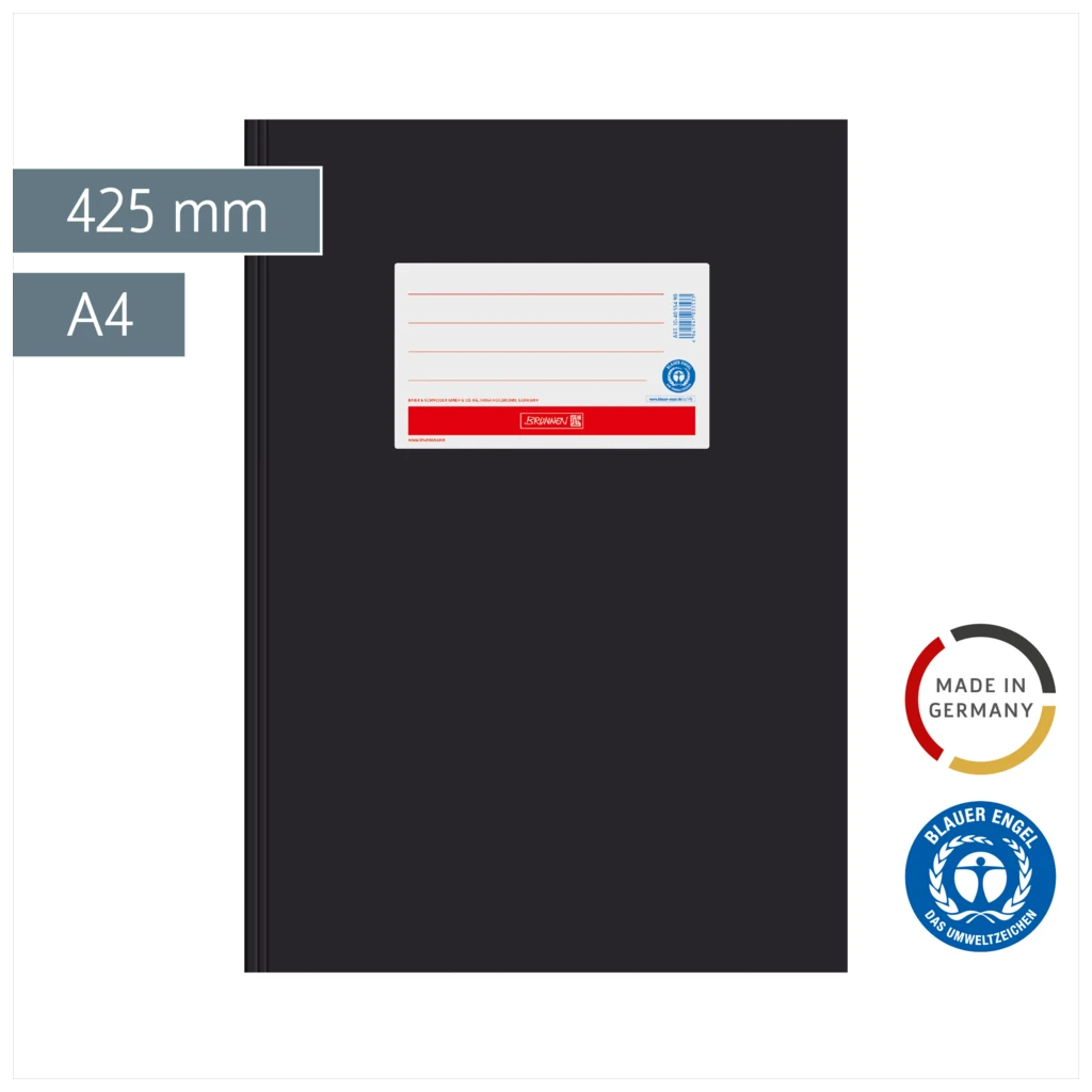 Hefthülle Premium | 425 mm, A4, schwarz