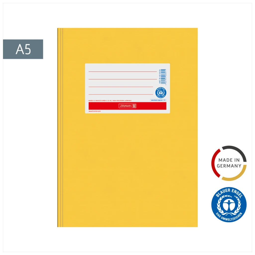 Hefthülle Premium | A5, goldgelb