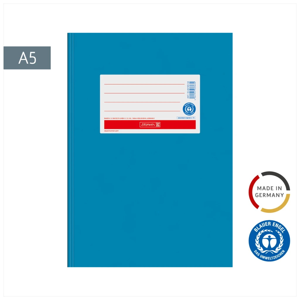 Hefthülle Premium | A5, mittelblau