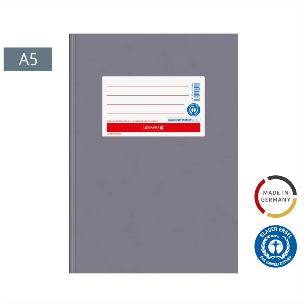 Hefthülle | A5, grau