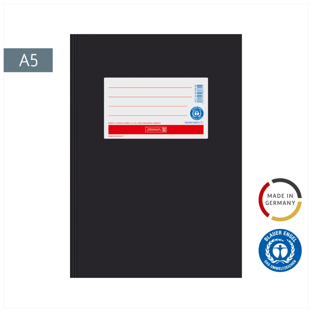 Hefthülle Premium | A5, schwarz