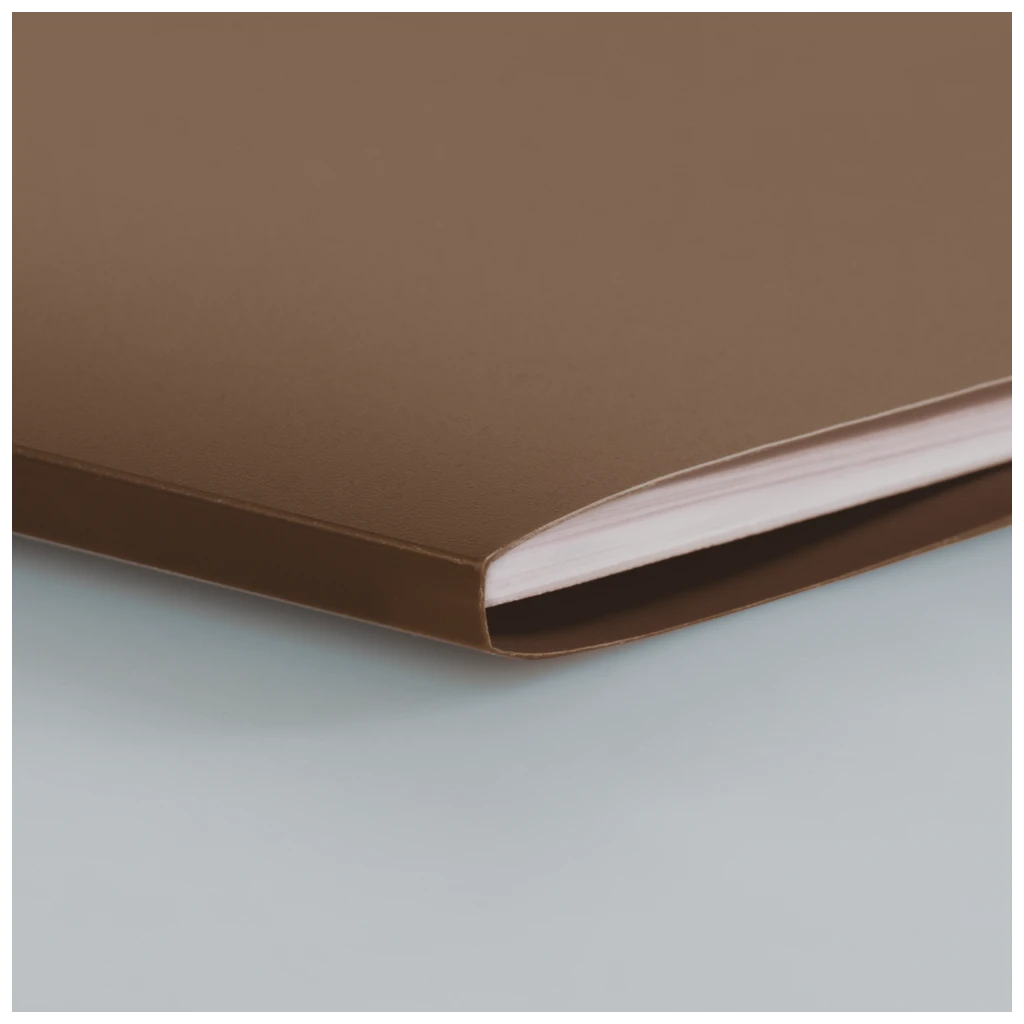 Hefthülle FACT!pp | 215×308 mm, A4, weiß/braun