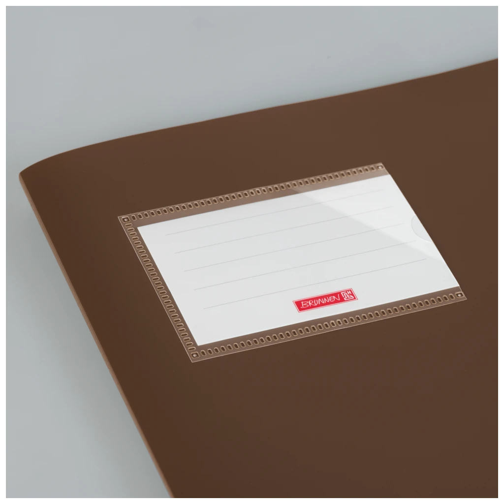 Hefthülle FACT!pp | 215×308 mm, A4, weiß/braun