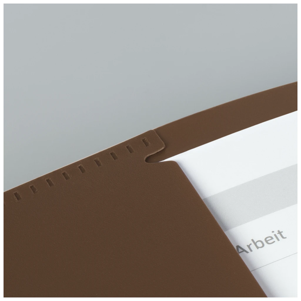 Hefthülle FACT!pp | 215×308 mm, A4, weiß/braun