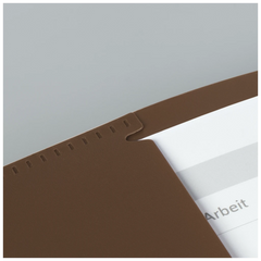 Hefthülle FACT!pp | 215×308 mm, A4, weiß/braun