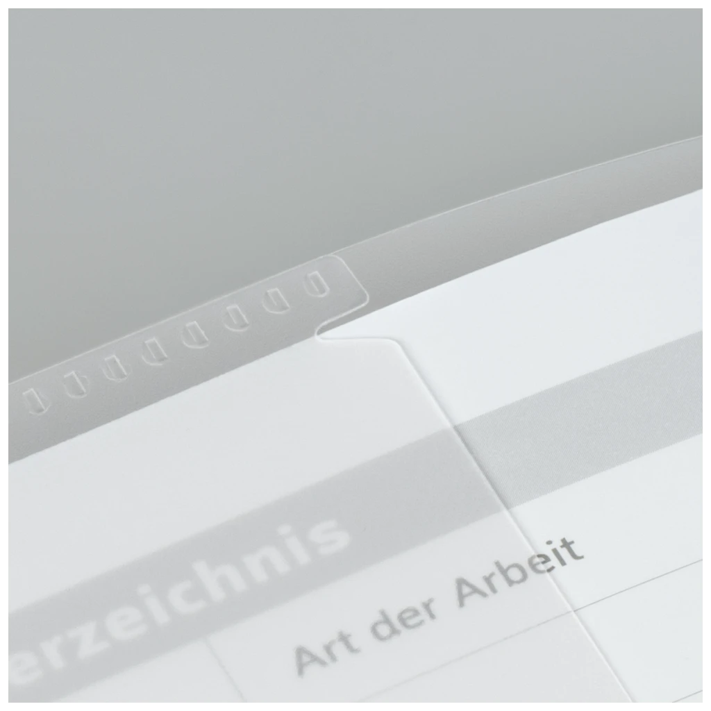 Hefthülle FACT!pp | 215×308 mm, A4, weiß/transparent