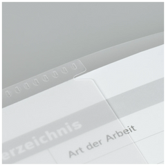 Hefthülle FACT!pp | 215×308 mm, A4, weiß/transparent