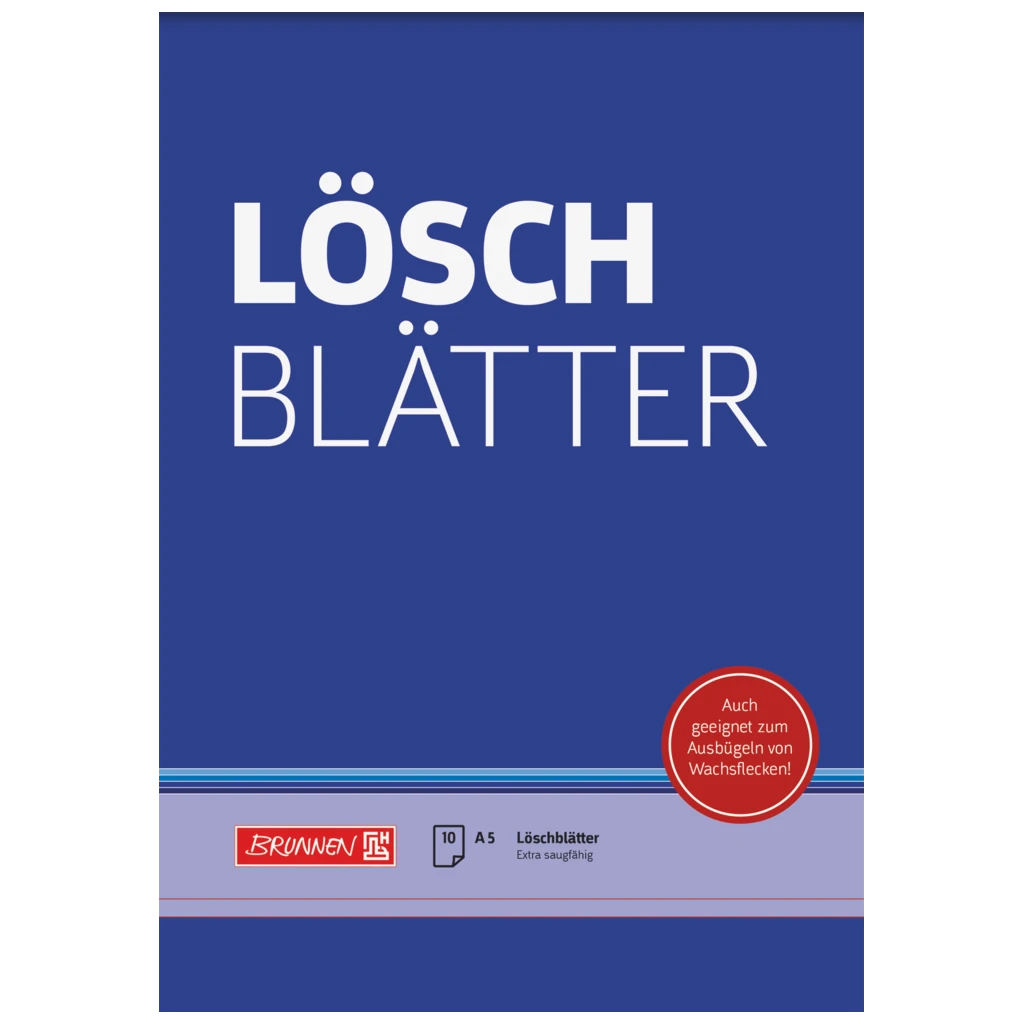 Löschblattblock | A5, 10 Blatt, blau