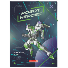 Sammelmappe Robot Heroes | A4, Füllhöhe: 10 mm, dunkelblau/grün