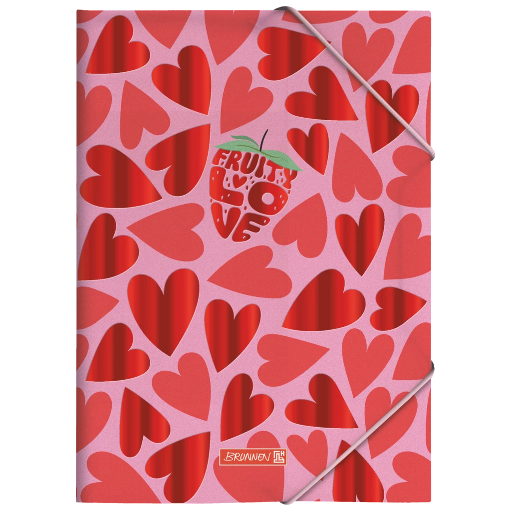 Sammelmappe Fruity Love | A4, Füllhöhe: 10 mm, rosa/rot