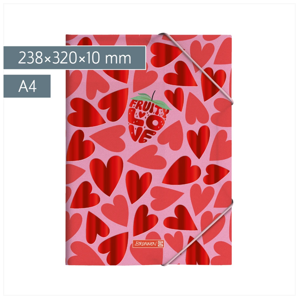 Sammelmappe Fruity Love | A4, Füllhöhe: 10 mm, rosa/rot
